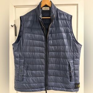 Stone Island Navy micro rip stop Quilted Vest 3XL